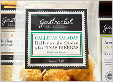 Packaging y etiquetas para gama de productos Gastroclub